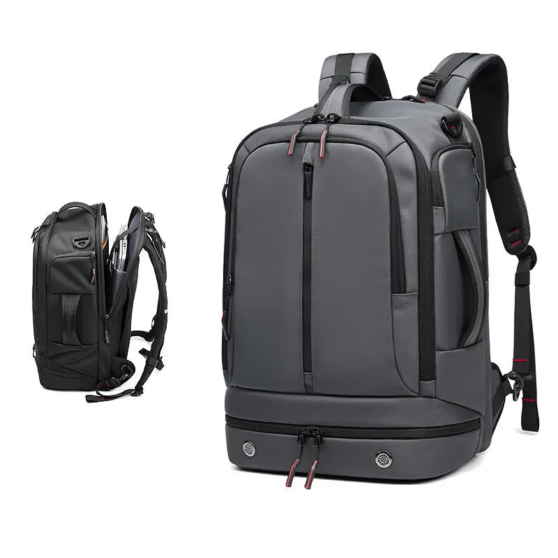 Men's Fashion Shoulder Backpack with Laptop Protector