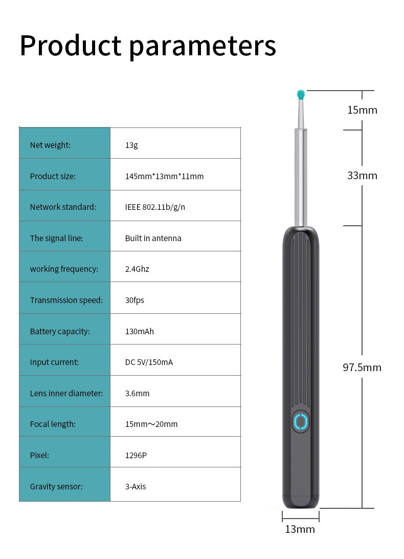 Reliable and Safe Ear Wax Cleaner Otoscope with HD Camera